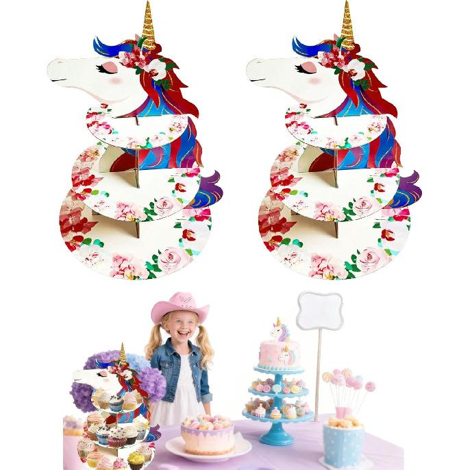 3 Tier Butterfly Cupcake Stand,Suitable for Butterfly Themes – Easy to Assemble& Reble(1Butterfly)