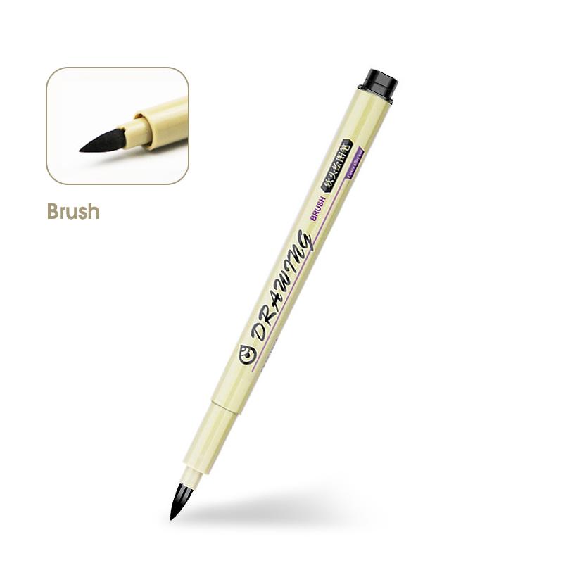 1Pcs Charting Waterproof Fine Line Sketching Markers Different Tip Black Fineliner Art Stylographs Drawing Pens LT-112