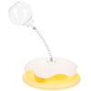 Leaky Ball Cat Toy Puzzle Feeder Cat Interactive Toy Treat Ball Self Play Training with Spring