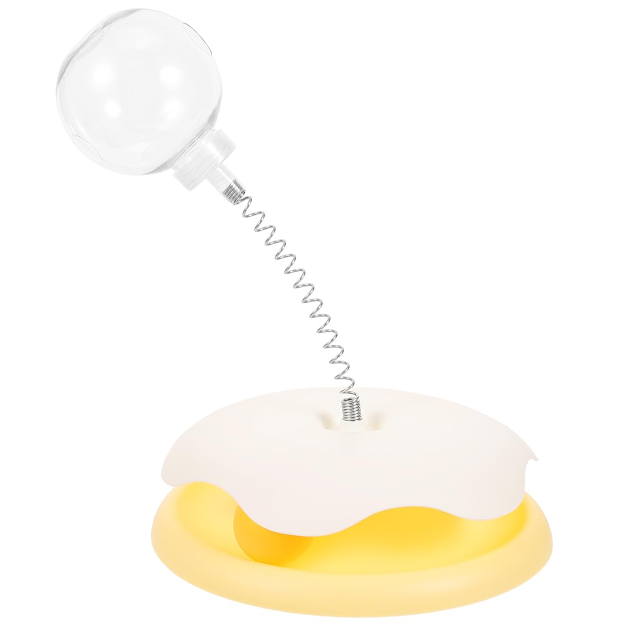 

NOLITOY Leaky Ball Cat Toy Puzzle Feeder Cat Interactive Toy Treat Ball Self Play Training with Spring