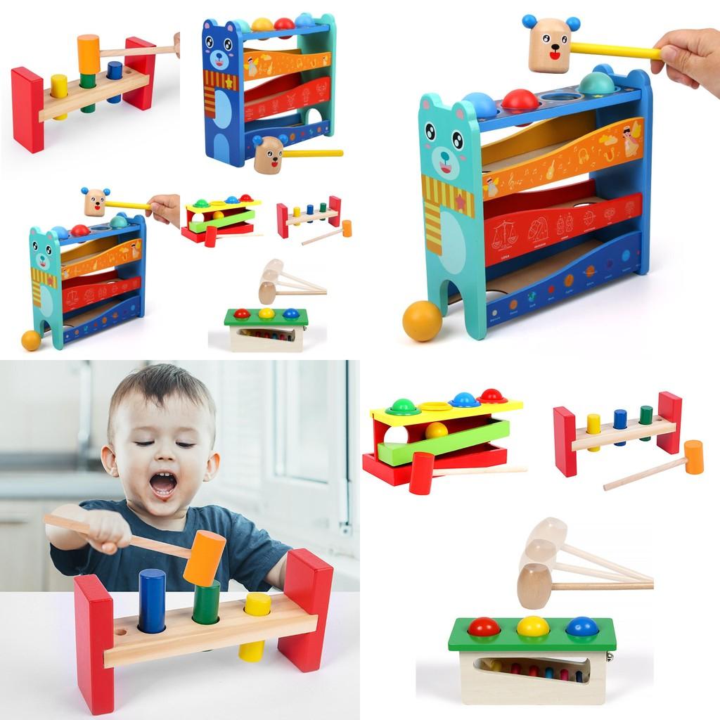 Wooden Pounding Toy For Kids Handeye Coordination Educational Game For Early Learning