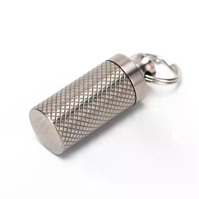 Outdoor Mini Titanium Alloy Seals Bottle Waterproof Canister Medicine Bottles