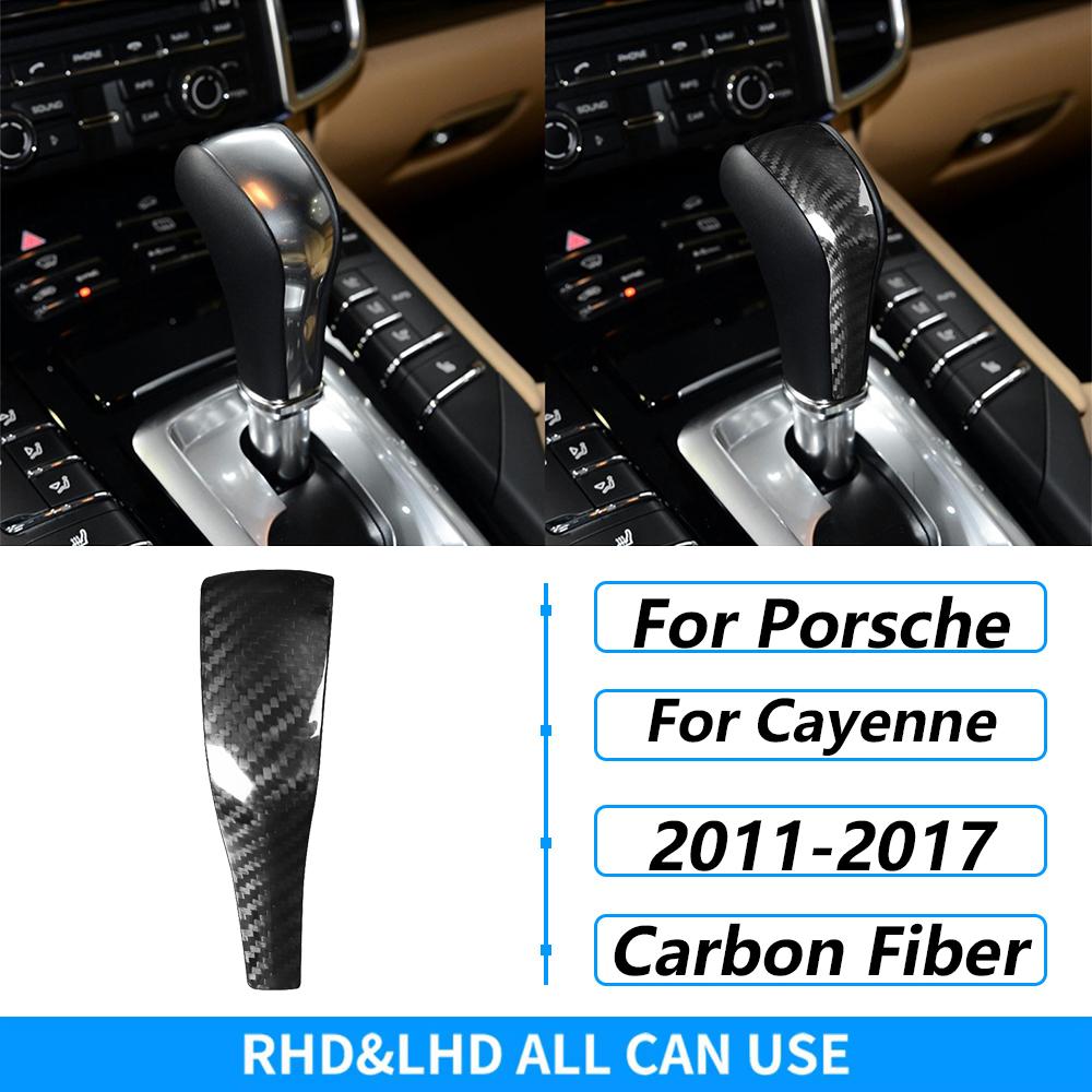 Για Porsche Cayenne 958 92A 2011-2017 Πραγματικό Κάλυμμα Διακόσμησης Πάνελ Λεβιέ Ταχυτήτων από Dry Carbon Fiber Αξεσουάρ Αυτοκινήτου Τροποποίηση