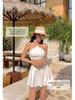 Women's Solid Color Halter Bikini - Sexy Korean Style Beach Swimwear