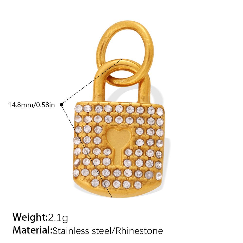 Luxurious Rhinestone Lock Pendant for Women – Unique and Versatile Jewelry Accessory