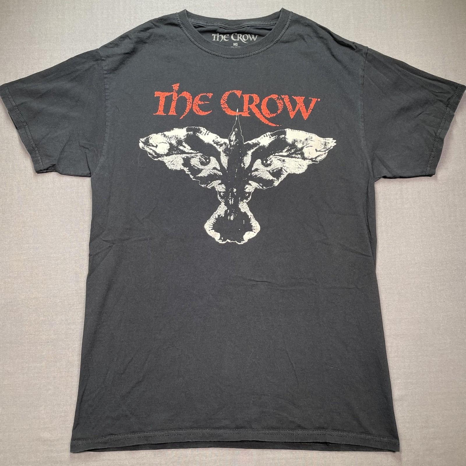 The Crow Shirt Mens Medium Black Believe In Angels Horror Graphic Tee T-Shirt Unisex T-Shirt S