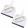 2pcs Plastic Desktop Sweeping Tool White Keyboard Cleaning Brush Mini Broom Set  Desktop Cleaning