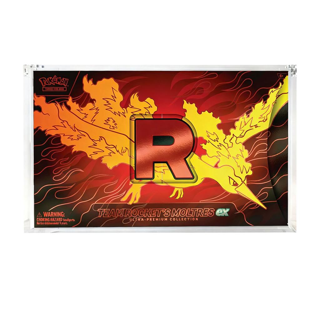 Customized Acrylic Display Box for Pokemon Eevee Trading Card Storage Case Waterproof Dustproof UV Shield N52 Magnet Gift Holder