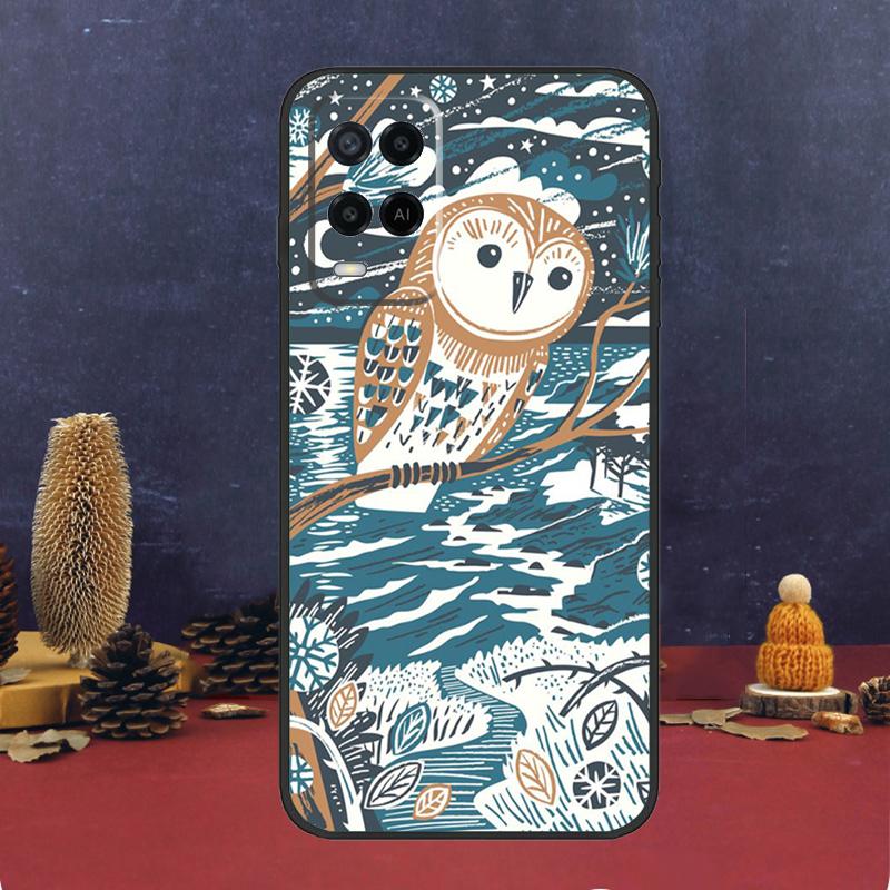 Cute Owl Cartoon Case For Oppo A60 A80 A40 A6 A5 Pro A15 A16 A17 A57 A94 A74 A54 A76 A96 A18 A38 A58 A78 A98