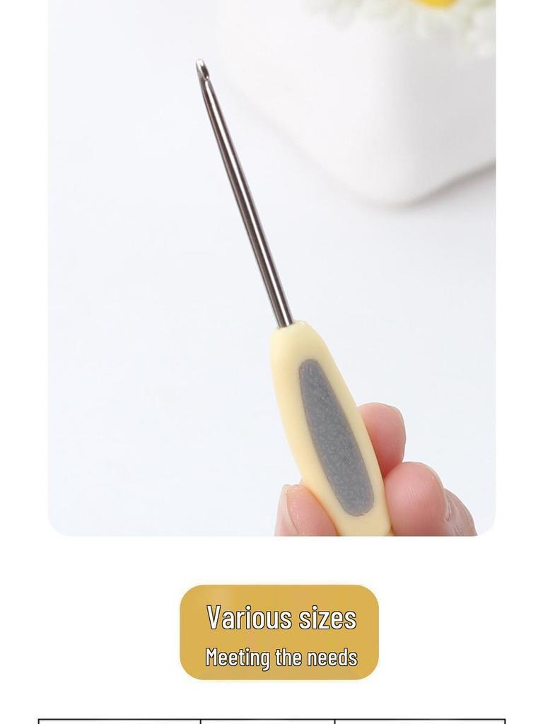 Ensemble de crochets: Outils en Acier Inoxydable et Plastique pour Projets de Fil à Tricoter faits main