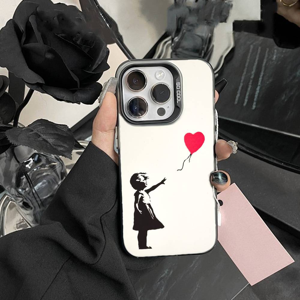 

Graffiti Artist J-Banksy Phone Case For IPhone 16 17 15 14 12 13 Pro Max Black Color Shockproof Cover iPhone17PRO
