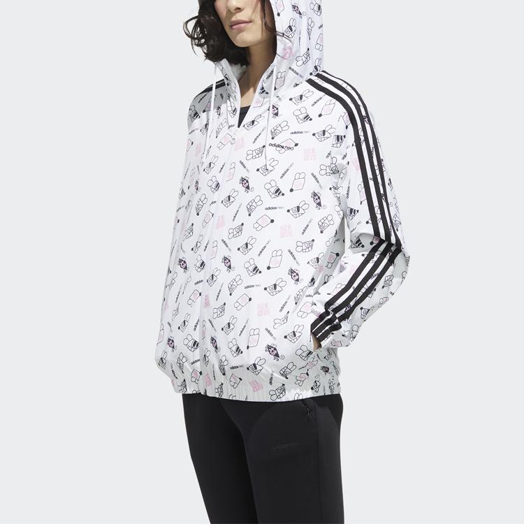 Adidas Neo Art Windbreaker Jacke Damen Jacken Weiß GF7106