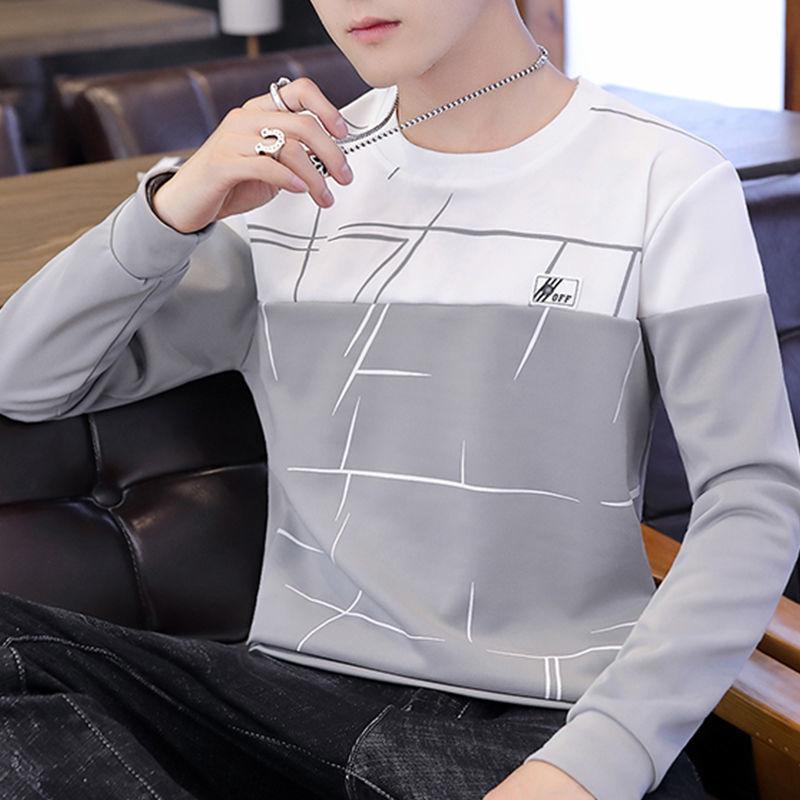 

Толстовка мужская зимняя теплая и удобная тонкая нижняя рубашка с длинным рукавом и круглым вырезом пуловер XXXL