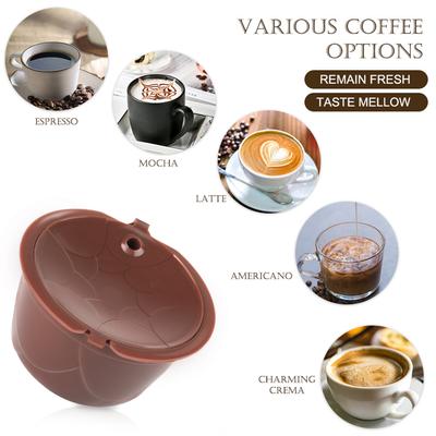 3PCS Reusable Coffee Pods Refillable Coffee Capsules Compatible with Dolce Gusto Refillable Coffee