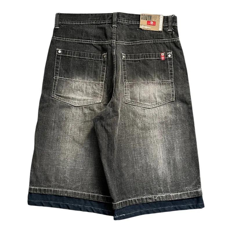 JNCO 2025 Summer Unisex Wide-Leg Jeans: Retro American Hip Hop Distressed Style Large