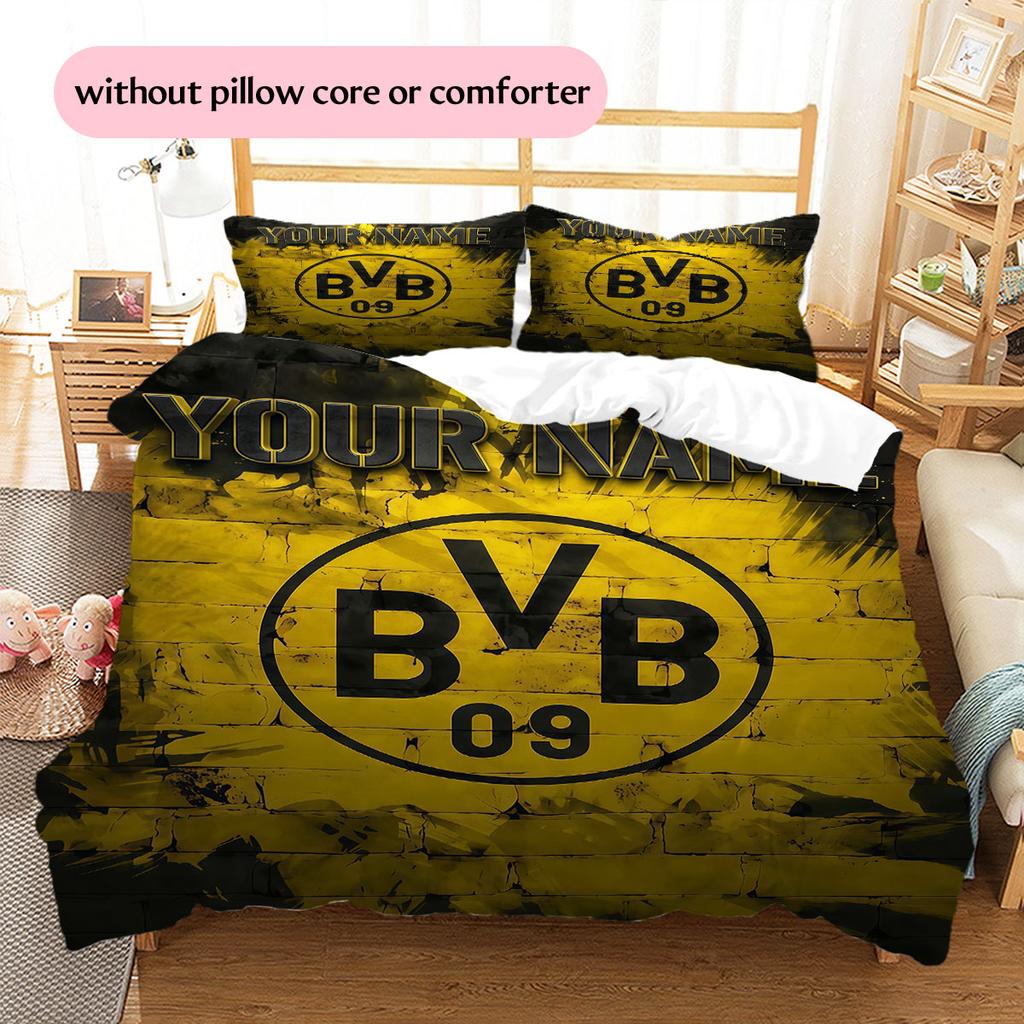 Custom Name,BVB 09 Pattern Bedding Home Decoration Birthday Gift ( 1 Duvet Cover + 2 Pillowcase, Without Core),fan Merchandise.