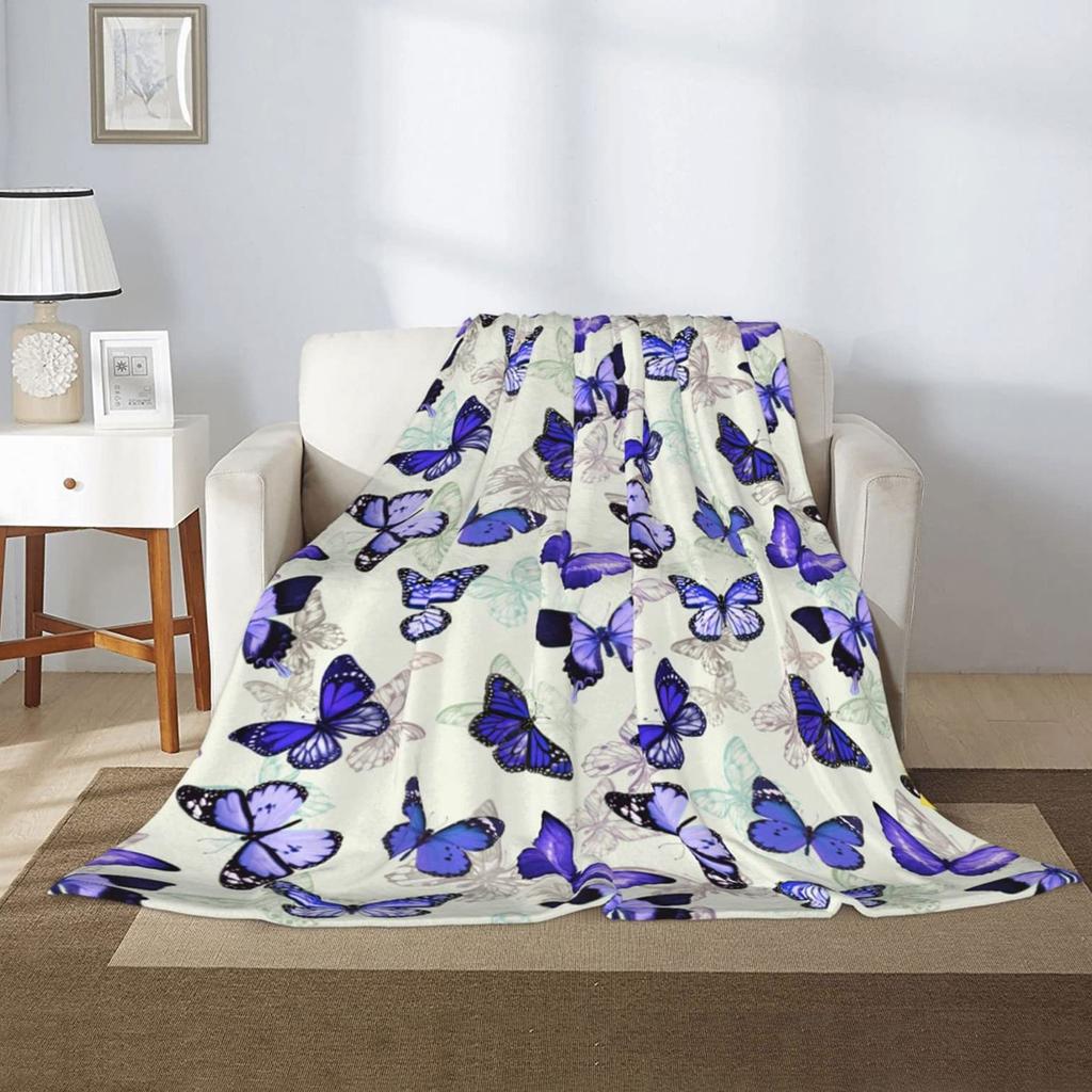 Bohemian Elephant Pattern Digital-printed Polyester Bedroom Velvet Flannel Soft Sofa Cover Blanket Fleece Soft Blankets for Beds