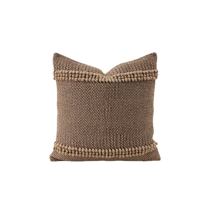 Handgefertigte Baumwoll-Hanfseil-Kissenhülle - Retro Wabi-Sabi Stil Erker & Sofakissen