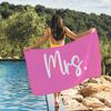 Mr. & Mrs. Print Towel Quick Drying Beach Towels Are Suitable For Swimming Pools Camping Yoga And The Gym