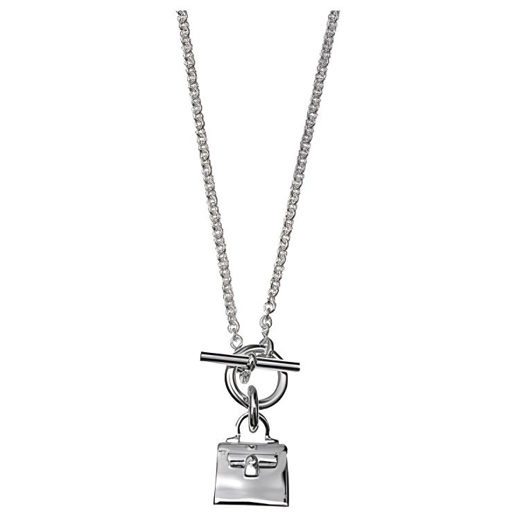 

Hermes Kelly Amulette Pendant Women necklace Silver H104429B-00 Basic Packaging-Box+Dust Bag or Padding Board