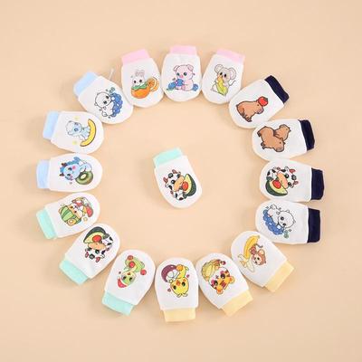 Newborn Breathable Cotton Anti-Scratch Gloves for Boys & Girls - Thin Teether-Friendly Hand & Foot Covers