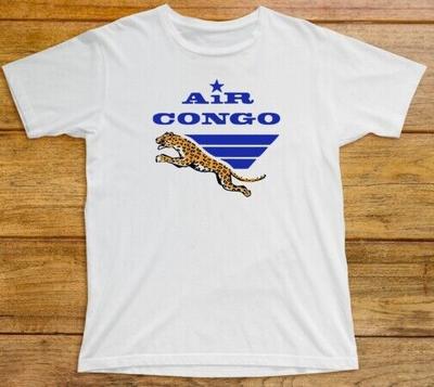 Air Congo T-Shirt 659 Retro Airline Logo Zaire Afrika Kinshasha Sabena Sambia