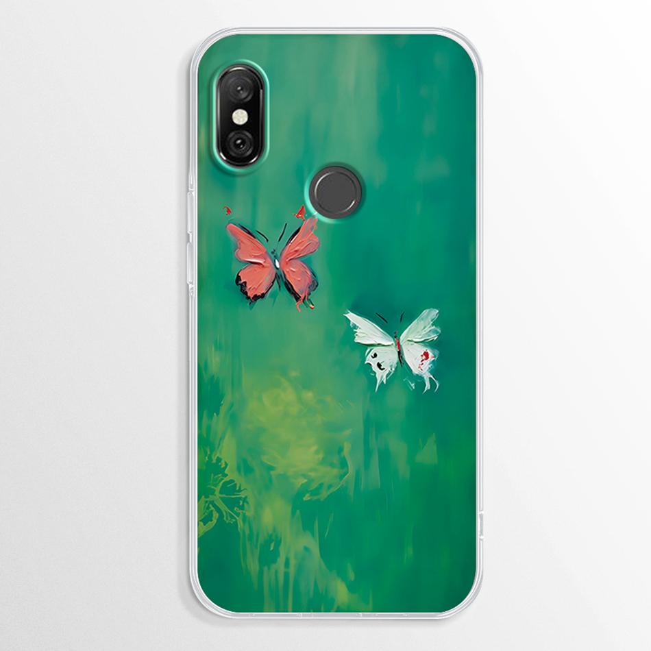 Funda para Xiaomi Redmi Note 6 Pro Mármol Transparente Suave TPU Cubierta Trasera Para Xiaomi Redmi Note 6 Note6 Pro Funda de Silicona Parachoques Fundas