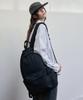 Leathery Varsity Cotton Backpack [Pink]
