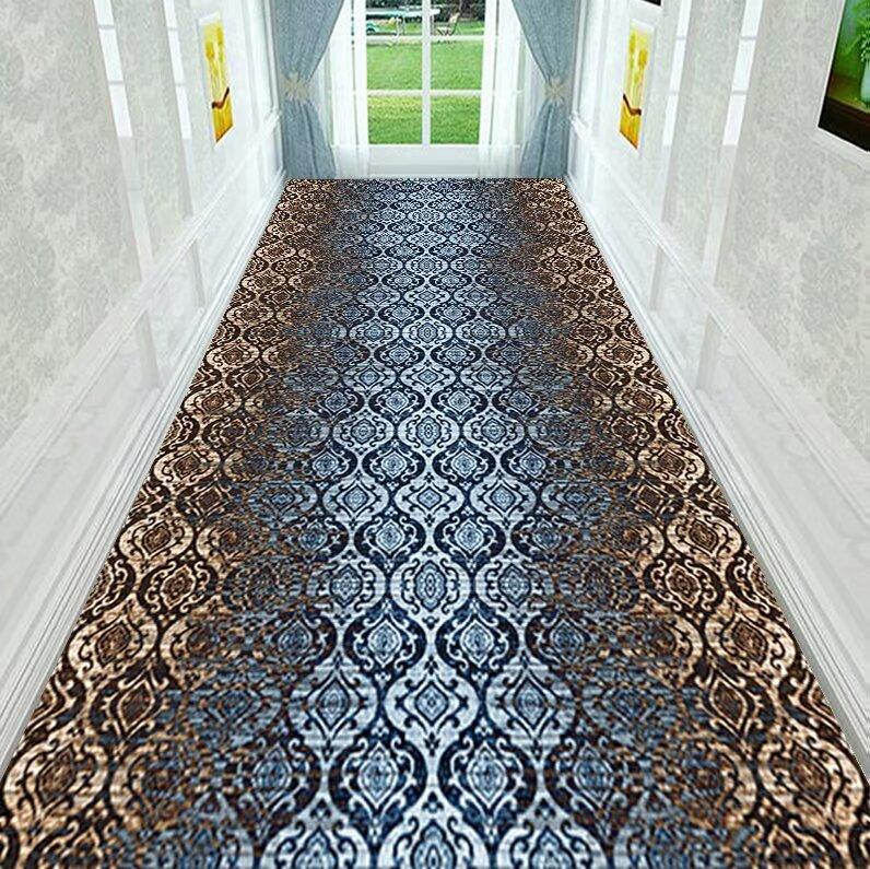 3D Fashion Long Corridor Carpet Hallway Decoration Home Anti Slip Mat Bedside Runner HOTEL Living Room Washable Passageway Rug