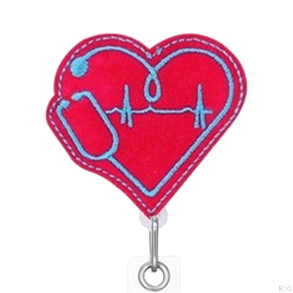 Retractable Badge Holder ID Reel Clip Card Holders Nurse Style A