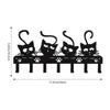 Wrought Iron Multifunctional Cat Hook for Keys Clothes Towels Storage Wall Mounted Holder Bathroom Kitchen Decor