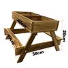 Premium-Chicken Table No Waste, Chicken Picnic Feeder Handmade Carbonized Wooden, Large DIY Feeder Kit