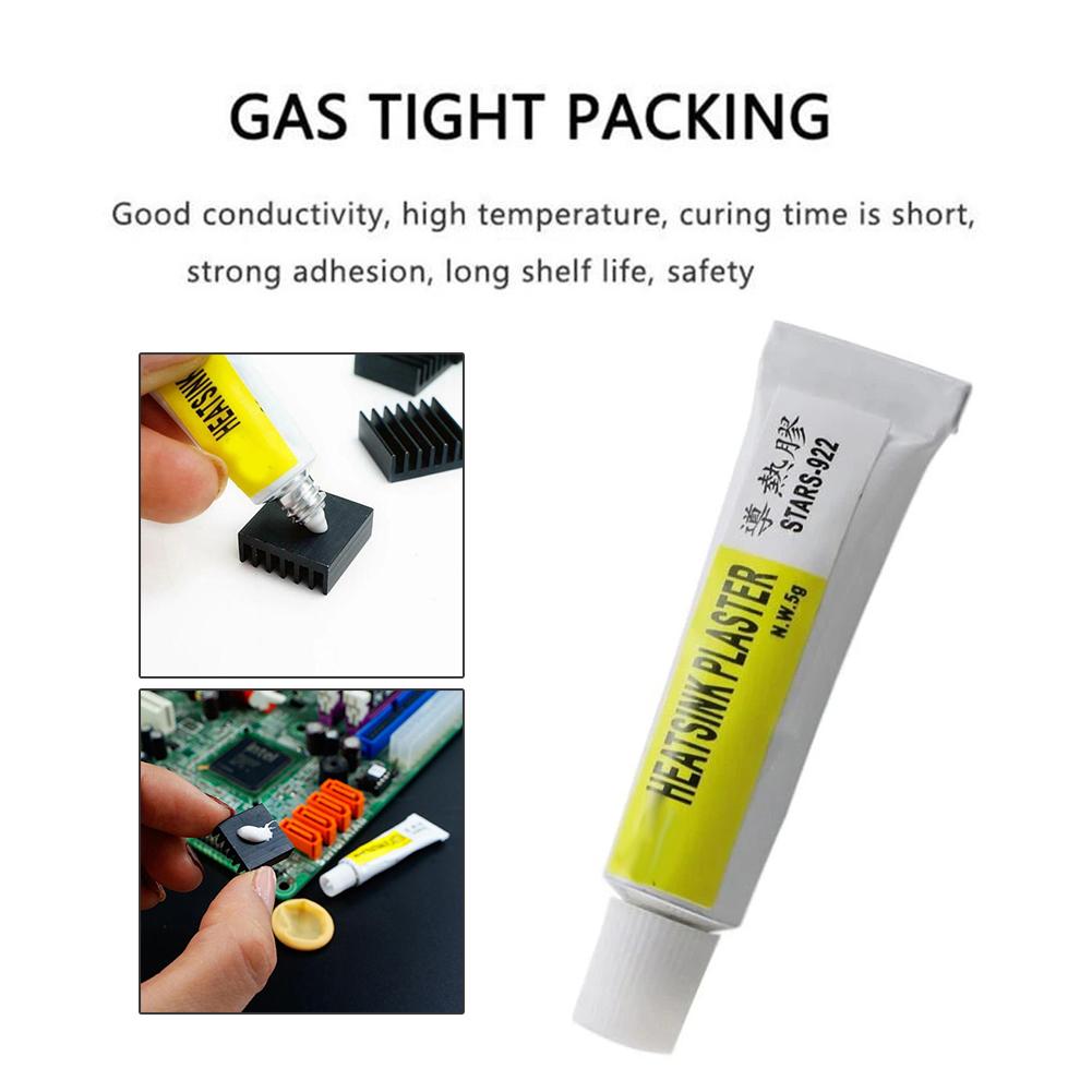 1/2/3pcs Heatsink Plaster Thermal Silicone Adhesive Cooling Paste Strong Adhesive Compound Glue For Heat Sink Sticky