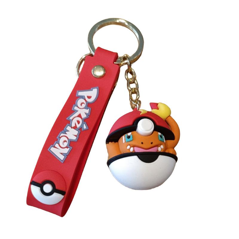 Pokemon Ball Squirtle Charmander Key Ring Adorable Key Keychain Doll Present Beautiful Design Durable Ornament for