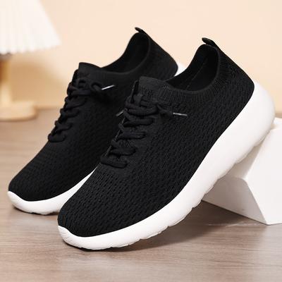 Shoes Men's Shoes Sports Shoes Summer New Breathable Casual Single Shoes EVA Fashion Lace-up Fly-woven Running Shoes