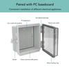 Waterproof Junction Box Transparent Hinged Cover IP67 ABS Plastic Electrical Enclosure With Mounting Plate For Outdoor
