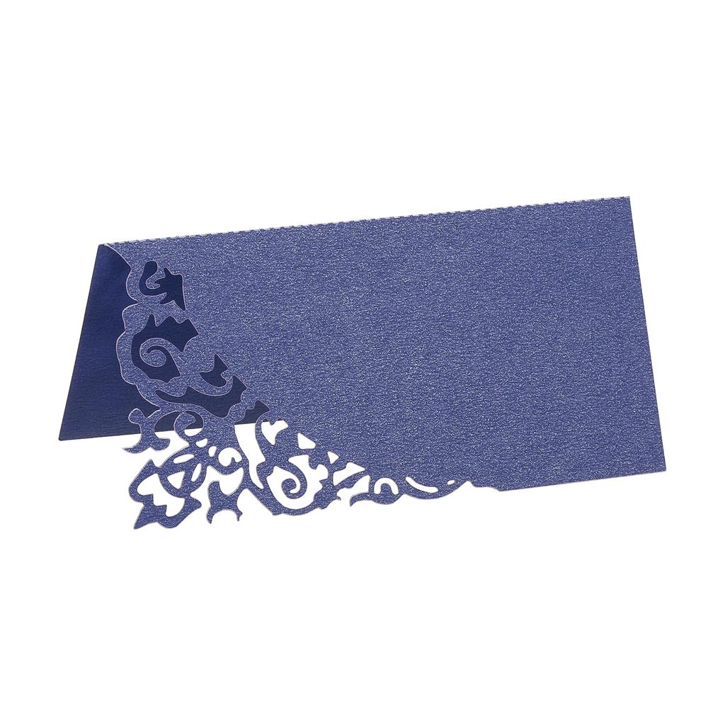50pcs Table Name Place Cards 3.9 x 3.9" Favor Decor Hollow Design Seat Blank Card for Wedding Party Seating Place Cards