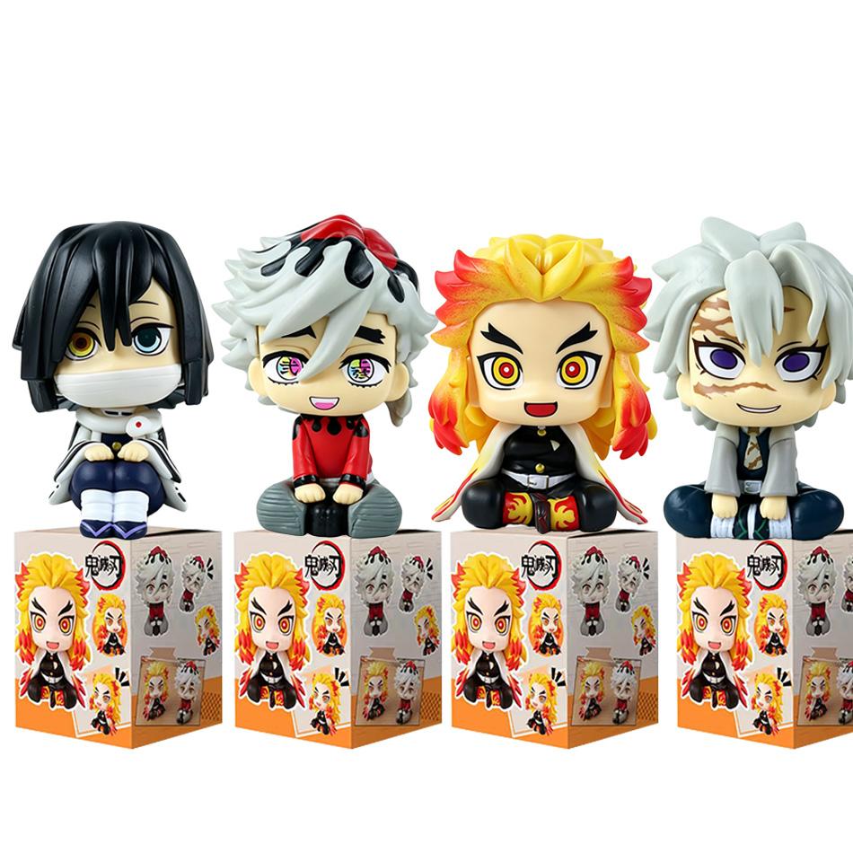 Anime Demon Slayer Kimetsu No Yaiba Figurine Tomioka Giyuu Kochou Shinobu Action Figures PVC Model Statue Collection Toys Gifts