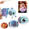 Handmade Mid-Autumn Festival Lantern Material Package Mid-Autumn Festival DIY Lantern  Kids Gift