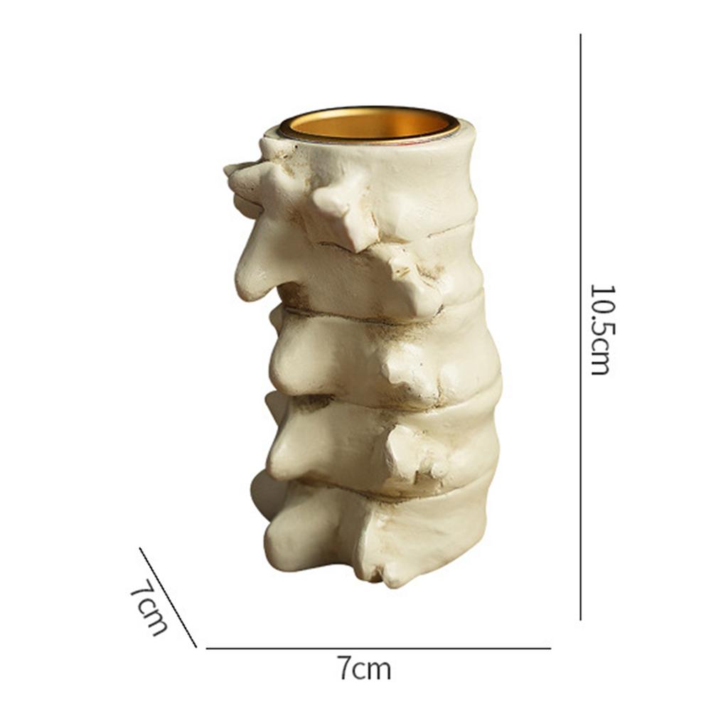 Human Organ Models Candle Holder, 3D Heart Spine Brain Candlestick Candle Stand,Halloween Horror Theme Home Decorations