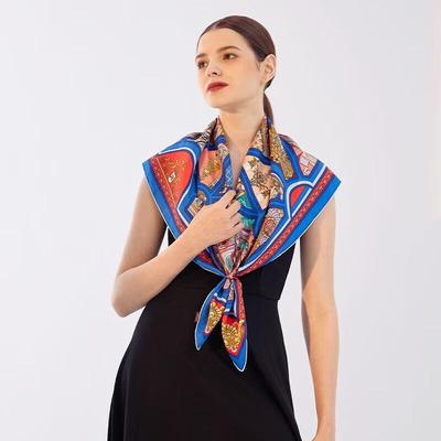Aurora Series City of Dawn Floral 100% Silk Scarf