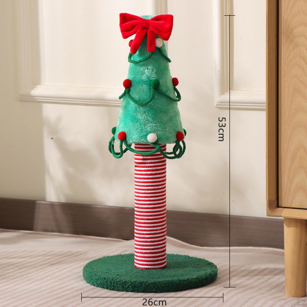 Cat Scratching Post,Kitten Toy Interactive Christmas Tree Decorative Scratcher for Living Room