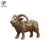 Pequeño adorno de cabra de latón macizo, figuritas en miniatura de animales del Zodíaco de cobre antiguo, accesorios de decoración del hogar, decoración de escritorio