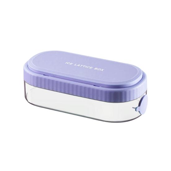 Ice Cube Mold Effortless Push-Type Release Ice Tray Storage Box BPA-Free Stackable Flexible Ice Cube Maker for Home Use