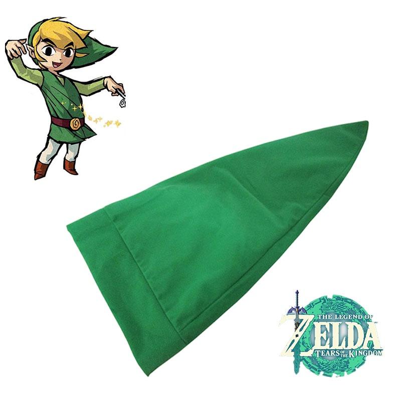 Cappello Cosplay Link The Legend Of Zelda Cappellino Verde di Qualità Premium