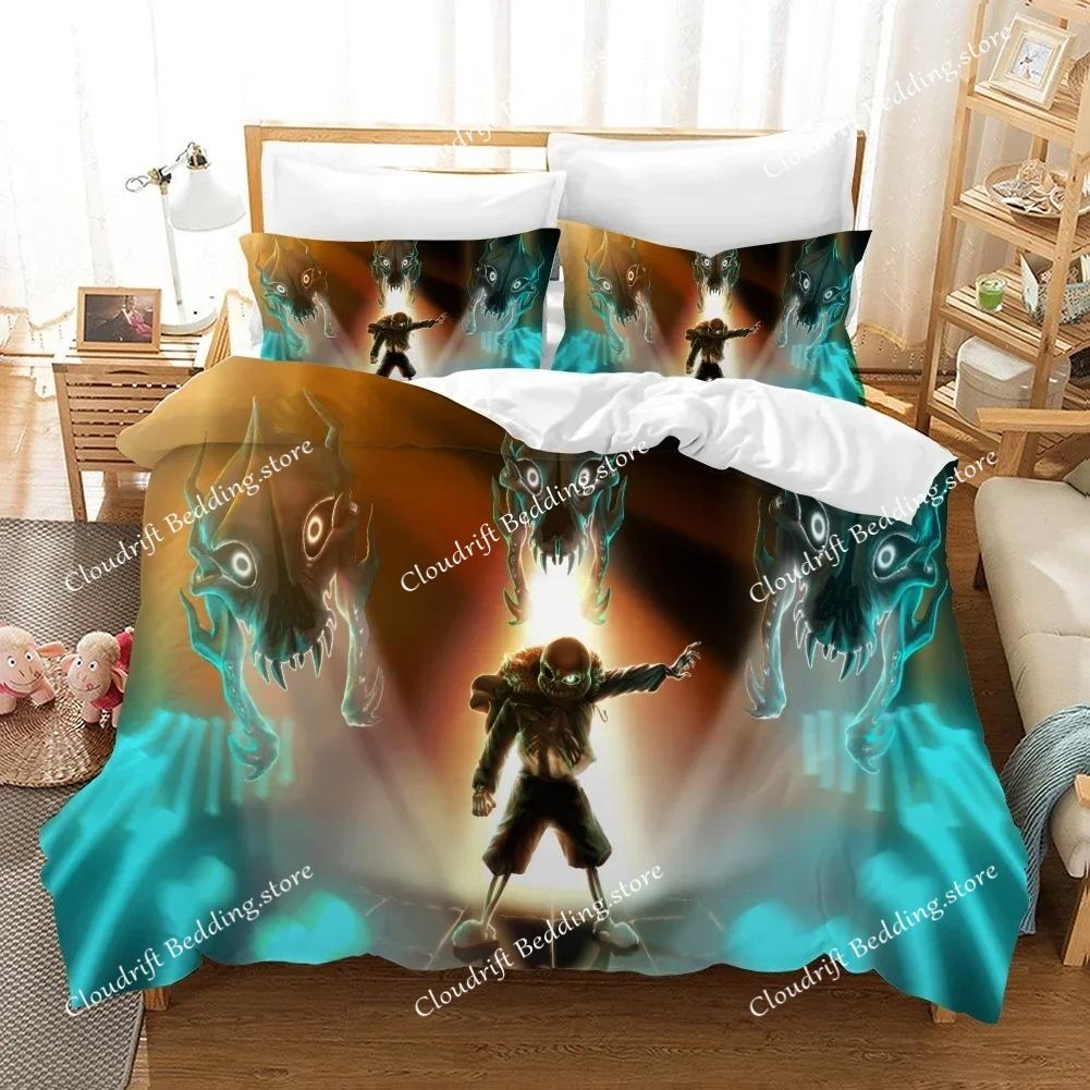 High Quality 3D Printed Undertale Game Frisk Sans Papyrus Pattern Duvet Cover with Pillow Cover Bedding Set for Bedroom Decor