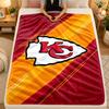 Flannel BlanketKansas City Chiefs Warm Soft Throw Blanket for Indoor Sofa Bed Living Room Use