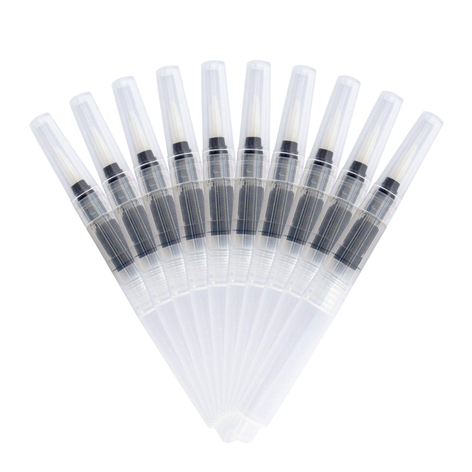 

Sakura Crepas Water Brush Compact Size Round Brush Medium 10 Pieces QR-M(10)