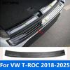 Für Volkswagen VW T-ROC TROC 2018-2025 Äußere hintere Kofferraumstoßstange Trittplatte Heckklappe Einstiegsleiste Schrammschutzplatte Zubehör