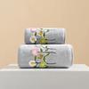 2pcsHome portable embroidered cartoon bath towel towel household thick coral fleece absorbent quick-drying bath towel